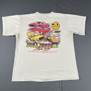 Vintage 1993 In Full Effect Show Car Graphic Racing T-Shirt Size Large Hawaii